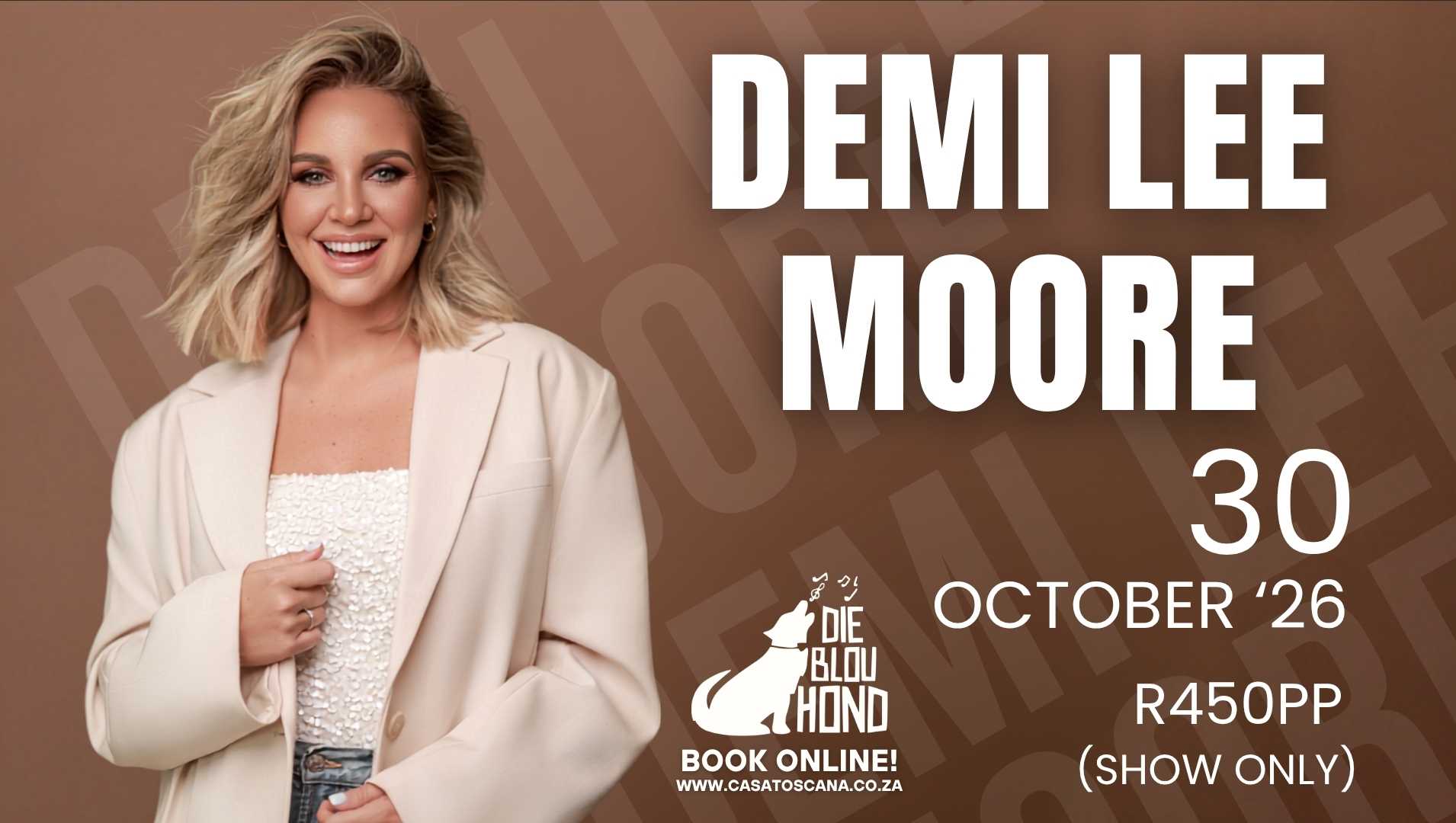 Demi Lee Moore (platter orders close 24H before the show)